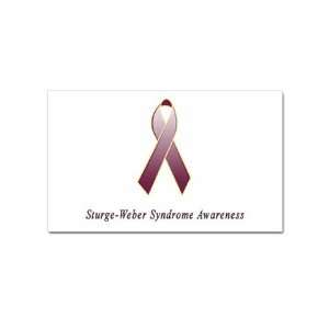  Sturge Weber Syndrome Awareness Rectangular Sticker 