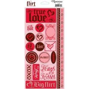  Flirt True Love Glitter Cardstock Scrapbook Stickers (F100 