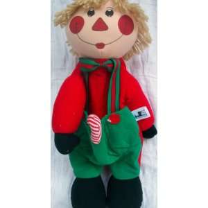   Christmas Clown Stocking Holder Plush Cloth Rag Doll: Everything Else