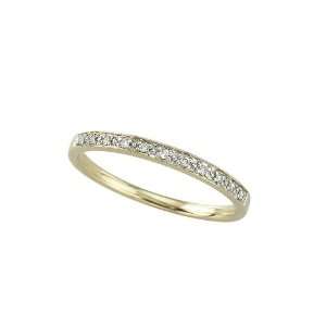  : 14K Yellow Gold 0.06 ct. Prong Set Diamond Ring: Katarina: Jewelry