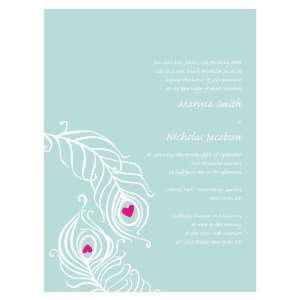  Perfect Peacock Invitation   Teal Breeze Baby
