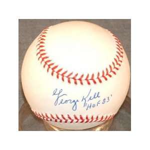  Signed George Kell/Autographed HOF 83 Baseball Sports 