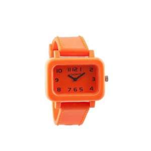  Fusion TV, Orange Dial & PVC Band 