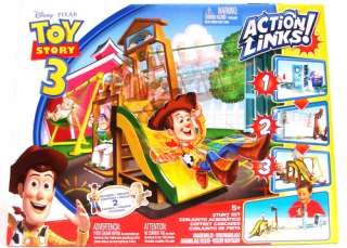 Disney Toy Story 3 Sunnyside Daycare Breakout Stunt Set + Woody & Big 