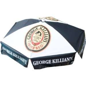  6ft George Killian Logo Beach Umbrella with Tilt: Sports 