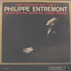 PHILIPPE ENTREMONT, LISZT CONCERTOS 1 & 2   LP  