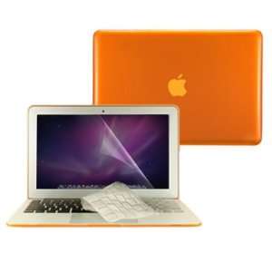 in 1 ORANGE Crystal See Thru Hard Case Cover And Transparent 