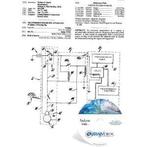  NEW Patent CD for TRANSMISSION DISABLING APPARATUS 