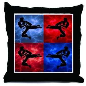  Red Blue Throw Pillow