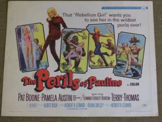Perils of Pauline 1967 Pat Boone Pamela Austin poster  