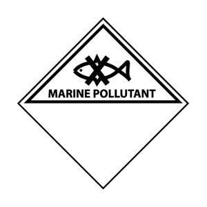 DL52ALV   DOT Shipping Label, Marine Pollutant, 4 x 4, Pressure 