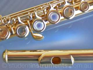 FLUTE 24k Gold plated 17Key OPEN HOLE B Foot ★BRANDNEW★  