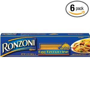 Ronzoni Pasta Ronzoni Egg Fettucini Straight, 12 Ounce Packages (Pack 