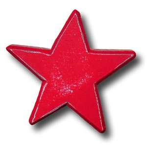  One World   Distressed Red Star Drawer Pull Baby