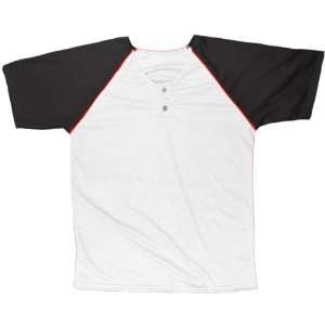  Custom Baseball Cool Mesh 2 Button Placket Jersey 12 