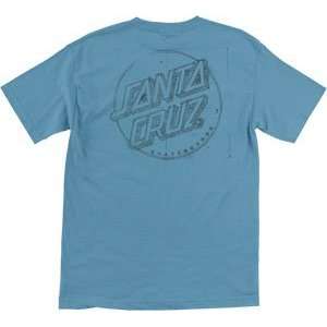  Santa Cruz T Shirt Sketchy Dot [Large] Carolina Blue 