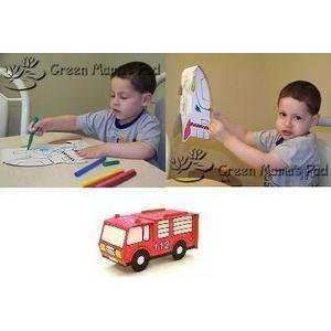   Calafant Recyclable Craft Kit   Model Fire Engine Truck Toys & Games