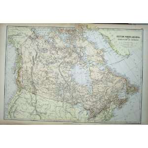  Map British America Canada Hudson Bay Vancouver Huron 