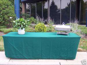 Hunter Green Fitted Table Cover Tablecloth TRADE SHOW  