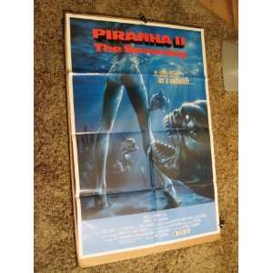  PIRANHA II THE SPAWNING Original Movie Poster   James 