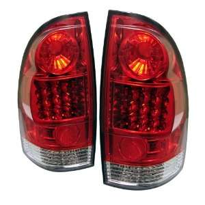  Toyota Tacoma 05 07 LED Tail Lights   Red Clear 