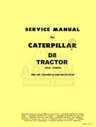 CATERPILLAR D8 TRACTOR D 8 SHOP SERVICE MANUAL CAT  