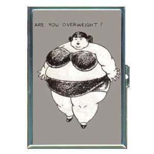 Fat Girl Retro Comic Funny ID Holder, Cigarette Case or Wallet MADE 