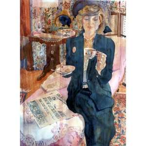  Lady, giclee print of watercolor by Susan Avis Murphy: Home & Kitchen