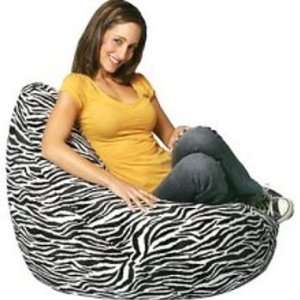  Adult Zebra Finish Beanbag: Home & Kitchen