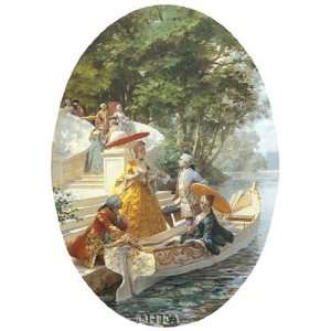  Boating Party by Maurice Leloir 8x11