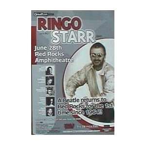  Ringo Starr Red Rocks 2000 Concert Poster Beatles