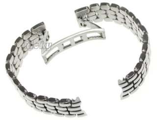   Stainless Steel Watch Band Bracelet Hidden Clasp Solid Link b58  