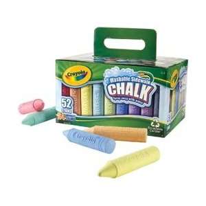 Crayola Sidewalk Chalk Box 52/Pkg 24 Colors; 2 Items/Order  