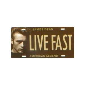  James Dean License Plate Collector Series   LIVE FAST 