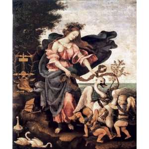  8 x 6 Mounted Print Lippi Filippino Allegory of Music or 