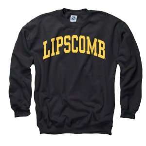  Lipscomb Bison Black Arch Crewneck Sweatshirt Sports 