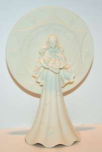   by Roman   Serenity Figure NIB Angel Madonna with Baby Jesus  