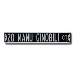    San Antonio Spurs Manu Ginobli Court Street Sign