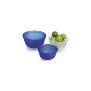  Anchor Hocking Premium Frost 3 Piece Nested Mixing Bowl 