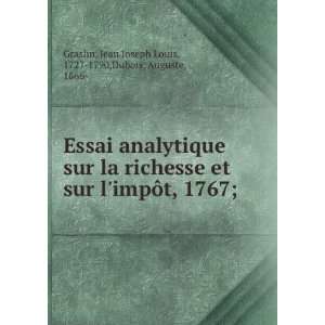   ; Jean Joseph Louis, 1727 1790,Dubois, Auguste, 1866  Graslin Books