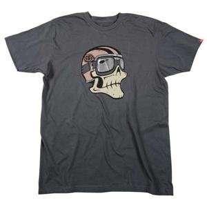  Troy Lee Designs Bling Skully T Shirt   Small/Charcoal 