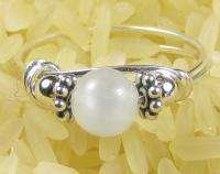 Sterling Silver Natural White Moonstone Ring  
