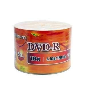  DVD R 16X 120Min/4.7GB Branded Gold Top Blank Media Discs 
