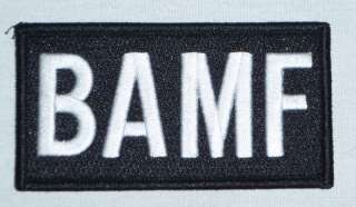 BAMF Tactical Bad A** Mother Fu*ker Velcro Morale Patch  