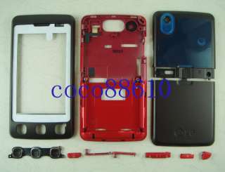 Red FULL HOUSING COVER LG KP500 + KEYPAD COOKIE  