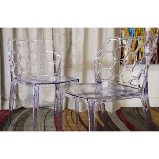 Set of 2 Clear Acrylic Dining Chair Lucite Chair New If you want Red 