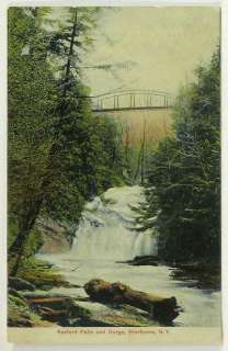 Sherburne NY v1909 Rexford Falls and Gorge, Bridge  