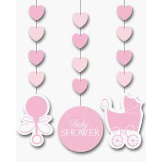  Baby Love Girl Hanging Cutouts 3 per Pack: Home & Kitchen