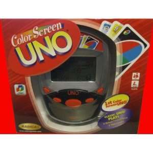  Electronic Handheld Color Screen UNO Game: Toys & Games