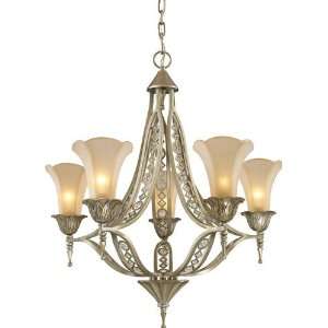 Trump Home Chelsea Collection 5 Light 30 Aged Silver Chandelier with 